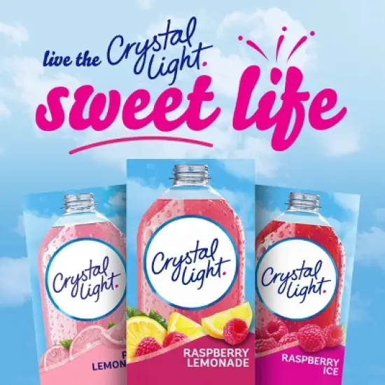 Crystal Light Raspberry Lemonade Drink Mix - 10pk/0.08oz image {7}