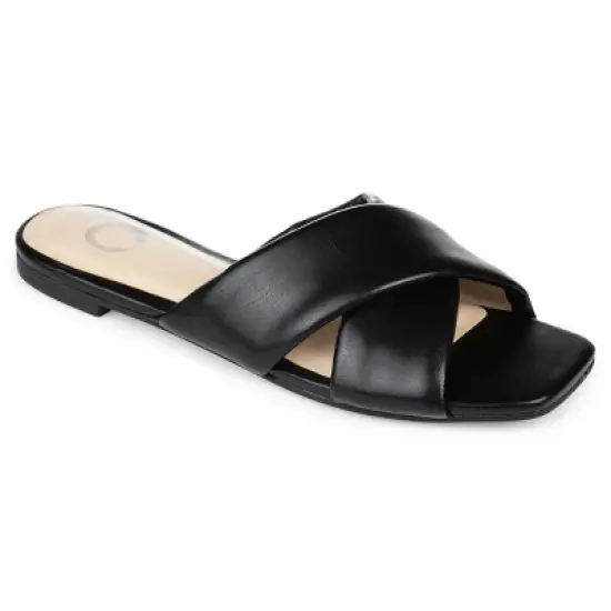Journee Collection Womens Carlotta Slide Flat Sandals image {9}