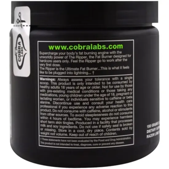 JNX Sports The Ripper, Fat Burner, Razor Lime, 5.3 oz (150 g) image {2}