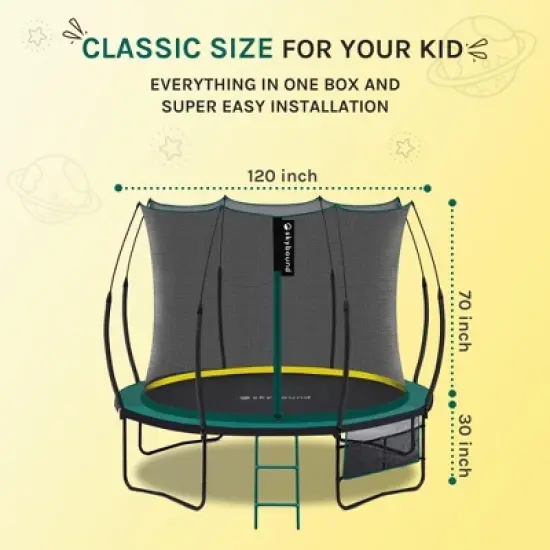 UNISOAR Springless Trampoline - Recreational Trampolines with AntiRust Coating No-Gap Design Zip System, Bungee Cords Outdoor Trampoline for Kids image {7}