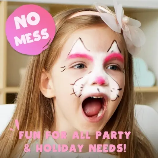 Joyfy Halloween Party Favors 42 PCS Non-toxic Face Body Paint Crayons Kit for Kids Toddlers With 14 Metallic Colors Birthday Makeup & Festivals Gifts image {3}