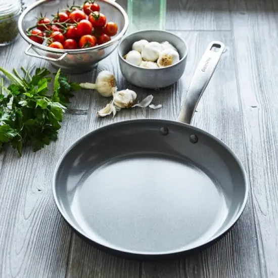 GreenPan Chatham Hard Anodized Healthy Ceramic Nonstick 10" Open Frying Pan - Gray image {1}