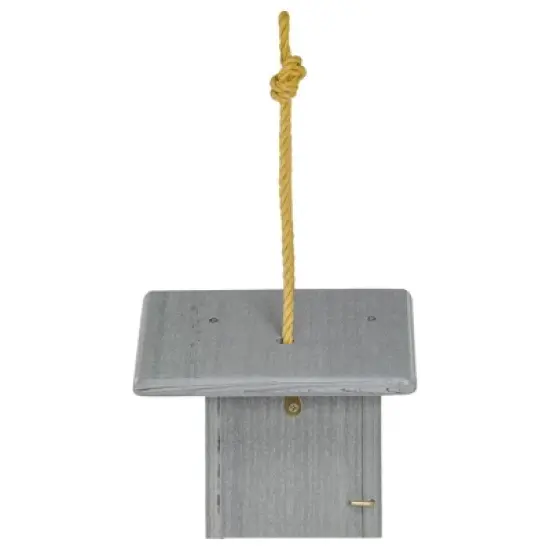 Birds Choice 7" Modern Farmhouse Wren House Driftwood Gray image {2}