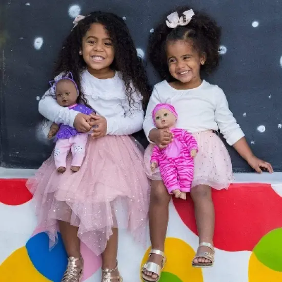 Adora Black Baby Doll 13 inch Playtime Baby Wild at Heart with a Toy Baby Bottle image {6}