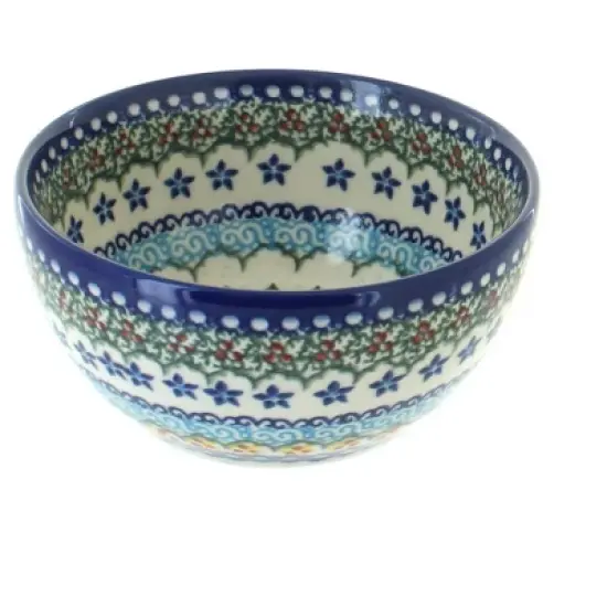 Blue Rose Polish Pottery 71 Vena Dessert Bowl image {9}