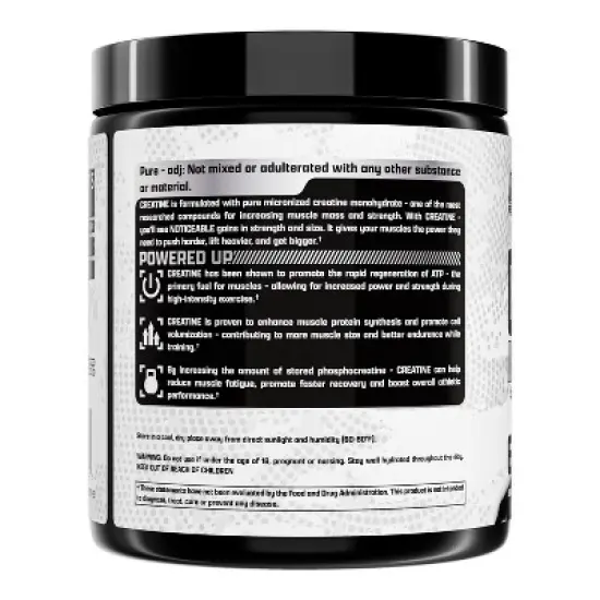 Nutrex Research Micronized Creatine Monohydrate Powder - 200 Servings for Muscle Gain, Strength and Performance image {1}