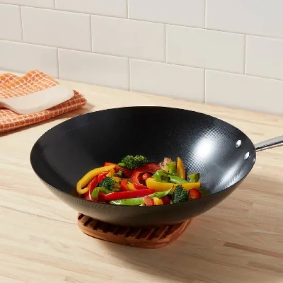 12" Carbon Steel Nonstick Wok - Made By Design&trade; image {1}