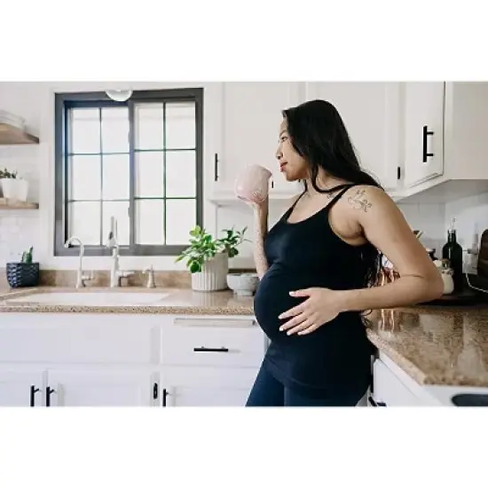 Bamboobies Seamless Tank for Everyday Wear (non-nursing) - Black image {3}