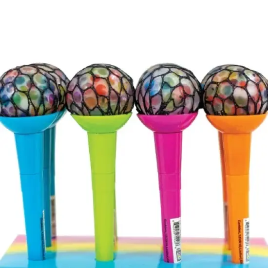 Rainbow Squishy Mesh Pens (4 Pack) image {3}