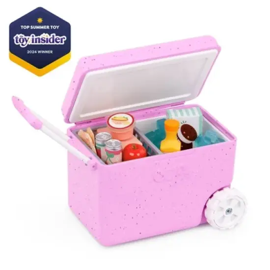 Our Generation Rolling Camping Cooler & Play Food Accessory Set for 18'' Dolls image {2}