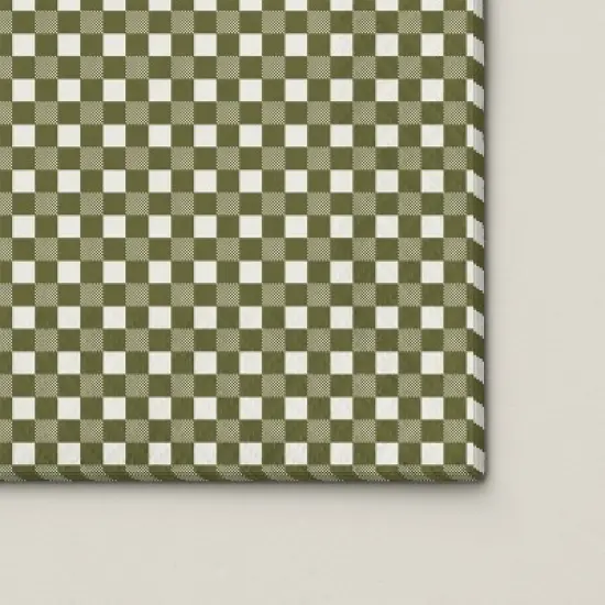 16ct Gingham Paper Guest Towels Green - Hearth & Hand&trade; with Magnolia image {2}