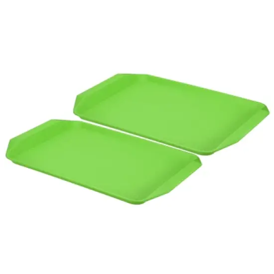 Unique Bargains Plastic Non-Slip Reusable Serving Trays image {7}