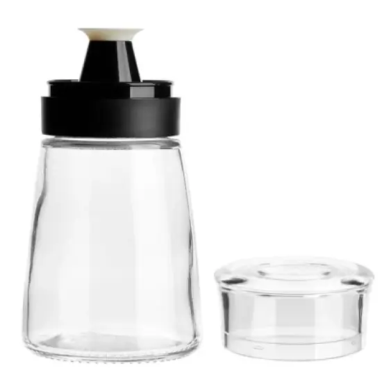 Juvale 2-Piece Small Olive Oil and Vinegar Dispenser Set - Glass Salad Dressing Cruet Bottles for Balsamic, Soy Sauce (5.5 oz) image {7}