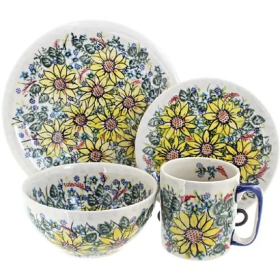 Blue Rose Polish Pottery Vena Dinnerware (16 PC) image {22}