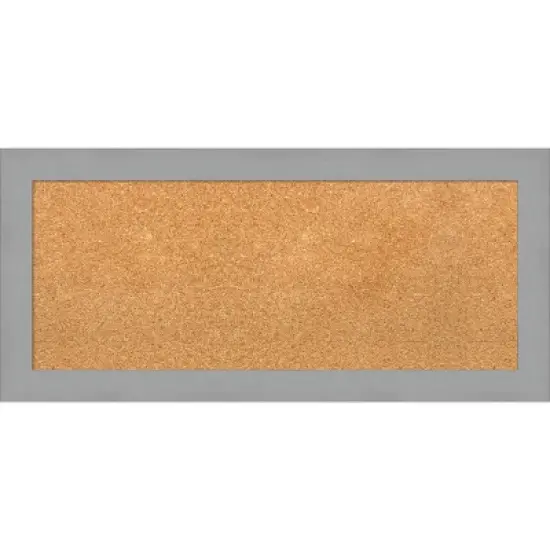 Amanti Art Brushed Framed Corkboard, Natural Cork image {7}