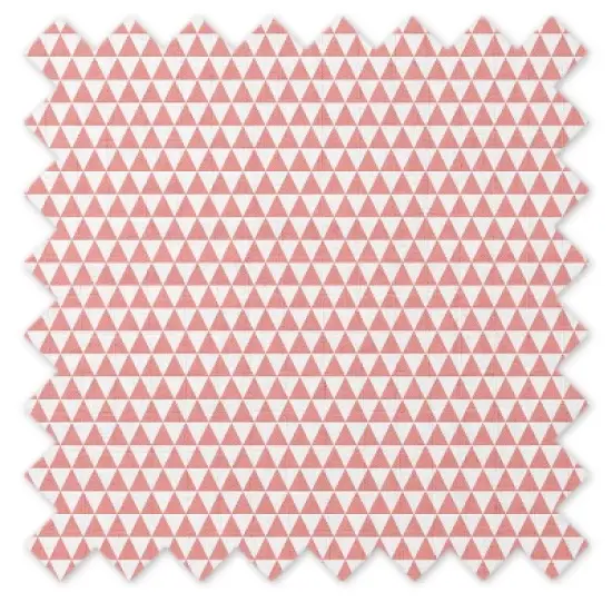 Bacati - Olivia Coral Triangles Quilted Muslin Changing Pad Cover image {8}