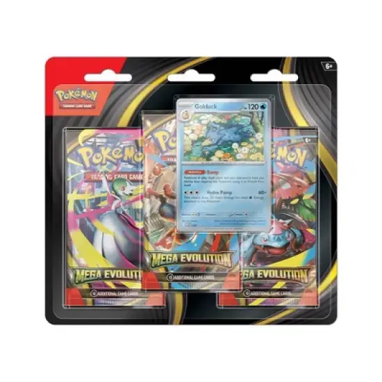 Pok&eacute;mon Trading Card Game: Mega Evolution Three-Booster Blister- Golduck image {1}