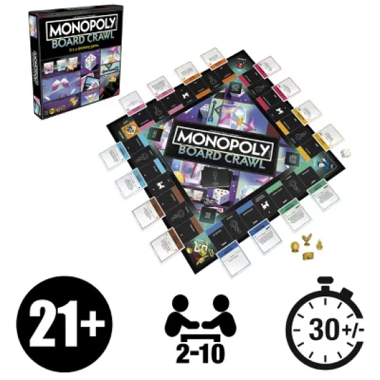 Hasbro Gaming Monopoly Crawl Board Game image {3}