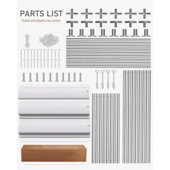 10 x 20 Ft Heavy-Duty Carport, Portable Garage, 180g PE Waterproof Canopy and 8 x 1.0 mm Poles for Full-Size Pickup Trucks, Boats, and SUVs image {5}