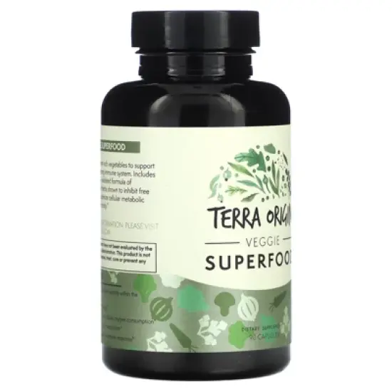 Terra Origin Veggie Superfood, 90 Capsules image {3}
