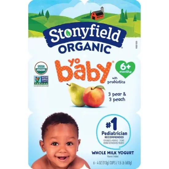 Stonyfield Organic YoBaby Whole Milk Yogurt image {12}