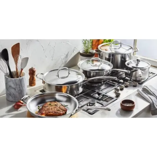 Demeyere Atlantis 10-pc Stainless Steel Cookware Set image {3}