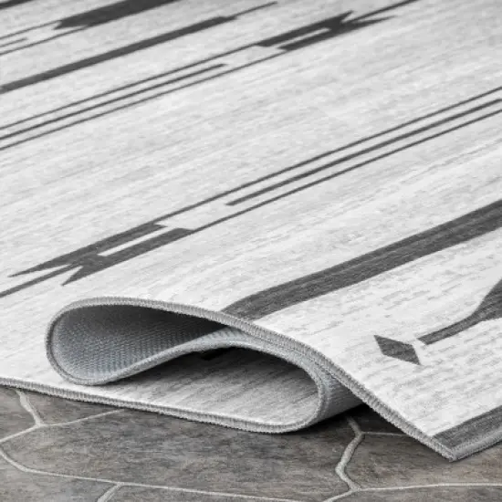 nuLOOM Katia Southwestern Machine Washable Indoor/Outdoor Patio Area Rug image {3}