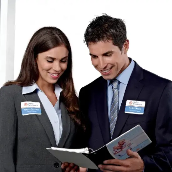 Avery Flexible Printable Name Tags, 2-1/3" x 3-3/8", Matte White, 80 Removable Name Badges (25395) image {8}