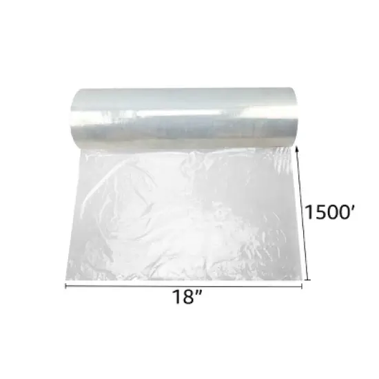 UOFFICE Pack of 4 Stretch Wrap- 15" x 1500' x 90G, 4- Hand Wrap Blown image {3}