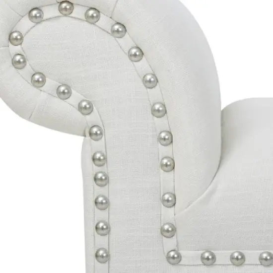 Jennifer Taylor Home Kathy Roll Arm Entryway Accent Bench image {5}