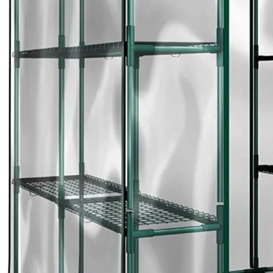 Home-Complete Walk in Greenhouse with PVC Cover Clear image {3}