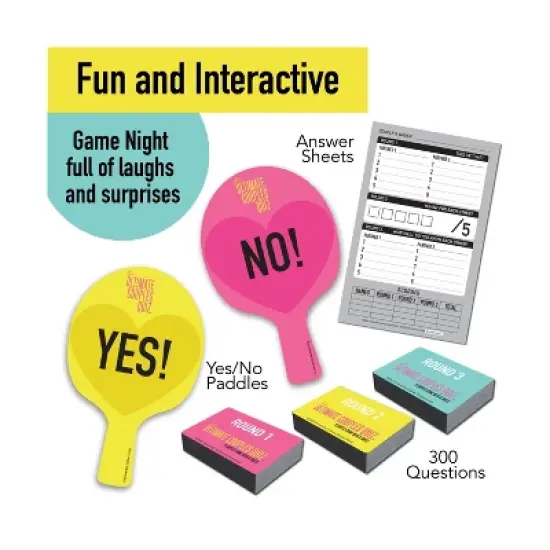 The Ultimate Couples Quiz: Social Skills Board Game by University Games, 4-8 Players, Party Cards Included image {4}