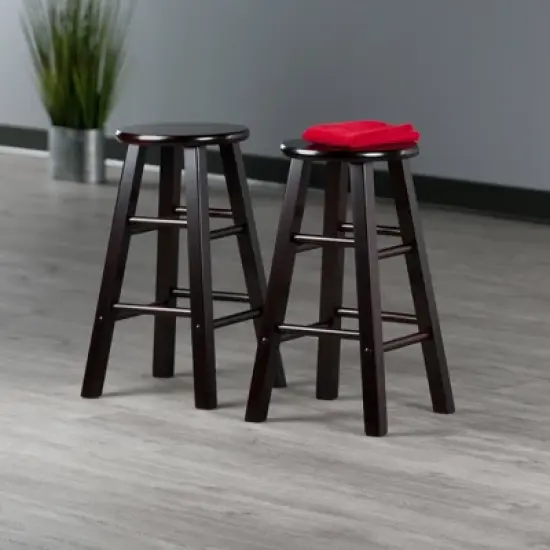24" 2pc Element Counter Height Barstools - Winsome image {8}