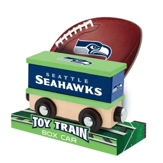 MasterPieces Wood Train Box Car - NFL Seattle Seahawks image {2}