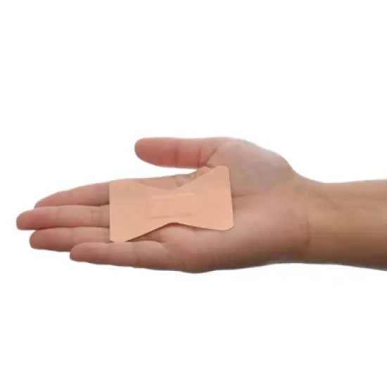 Dealmed Fingertip Fabric Adhesive Bandages with Non-Stick Pad, Latex Free Wound Care, 1 3/4" x 3", 100 Count image {1}