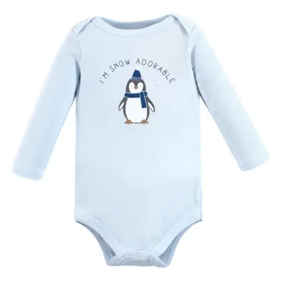 Hudson Baby Unisex Baby Cotton Long-Sleeve Bodysuits, Arctic Animals image {4}