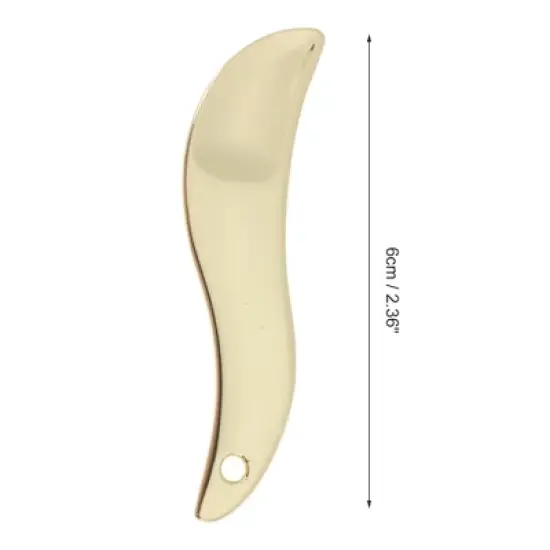 Unique Bargains Hangable Wave Shape Mini Makeup Cosmetic Spoon 2 Pcs image {3}