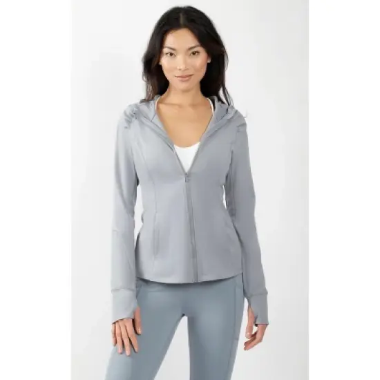 Yogalicious - Women's Slim Fit Hooded Track Jacket image {10}