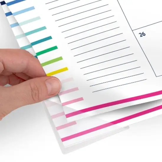 Emily Ley for At-A-Glance 2025 DeskPad 21.625"x17" Stripe: Large Monthly Planner Calendar, Multicolored, Acid-Free Paper image {2}