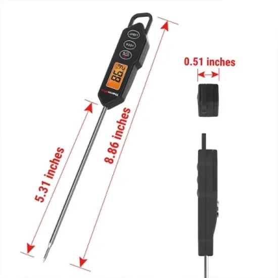 ThermoPro TP01HW Digital Instant Read Meat Thermometer Food Candy Cooking Kitchen Thermometer with Magnet and Backlight for Oil Deep Fry Smoker Grill BBQ Thermometer image {7}