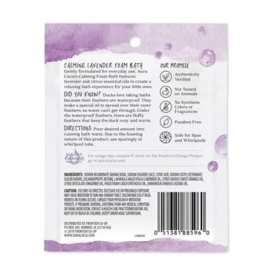 Aura Cacia Calming Lavender Foam Bath - Case of 6/2.5 oz image {2}
