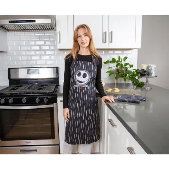 Ukonic Disney The Nightmare Before Christmas Jack Skellington Kitchen Cooking Apron image {2}