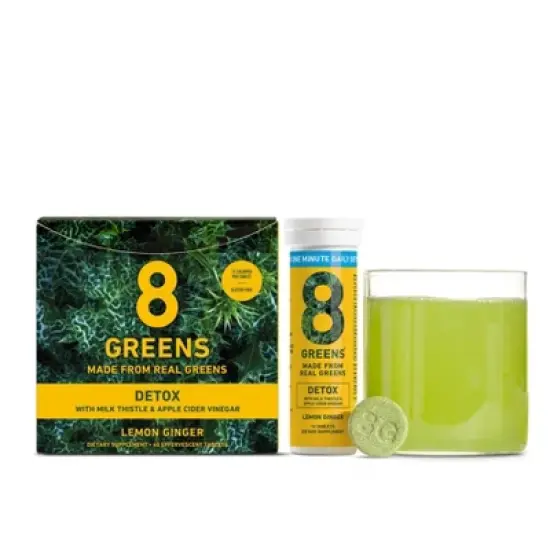 8Greens Single Tube Functional Detox Tablets - 10ct image {9}