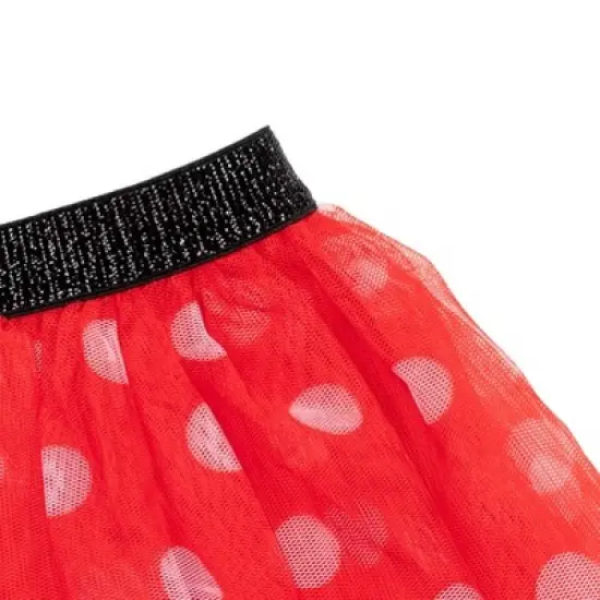 Disney Minnie Mouse T-Shirt Tutu Skirt Scrunchy Set Red/White  image {6}