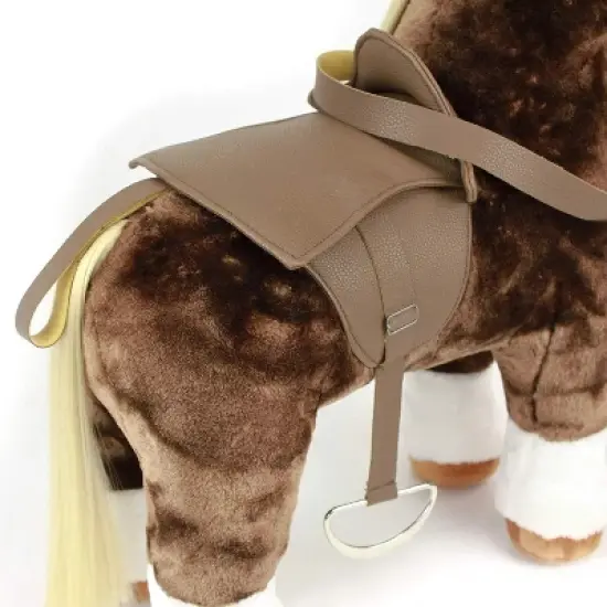 Playtime By Eimmie 18 Inch Doll Plush Horse with Saddle image {4}