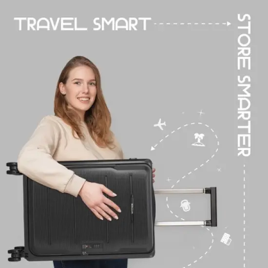 ROLLUX Collapsible Suitcase with Wheels, [20 inch] image {4}