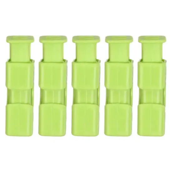Unique Bargains Easy Squeeze Lock Bread Bag Cinch Clips 5 Pcs image {6}