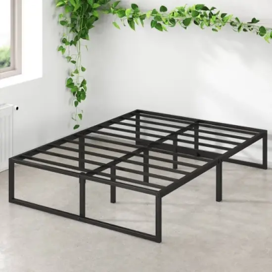 Lorelai 14" Metal Platform Bed Frame Black - Zinus image {4}
