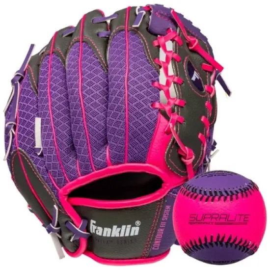 Franklin Sports 9.5'' Meshtek Glove with Ball image {6}