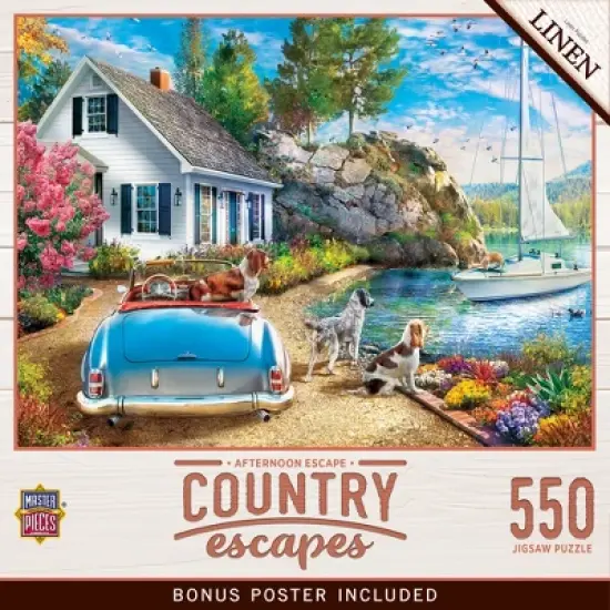 MasterPieces 550 Piece Jigsaw Puzzle - Afternoon Escape - 18"x24" image {1}